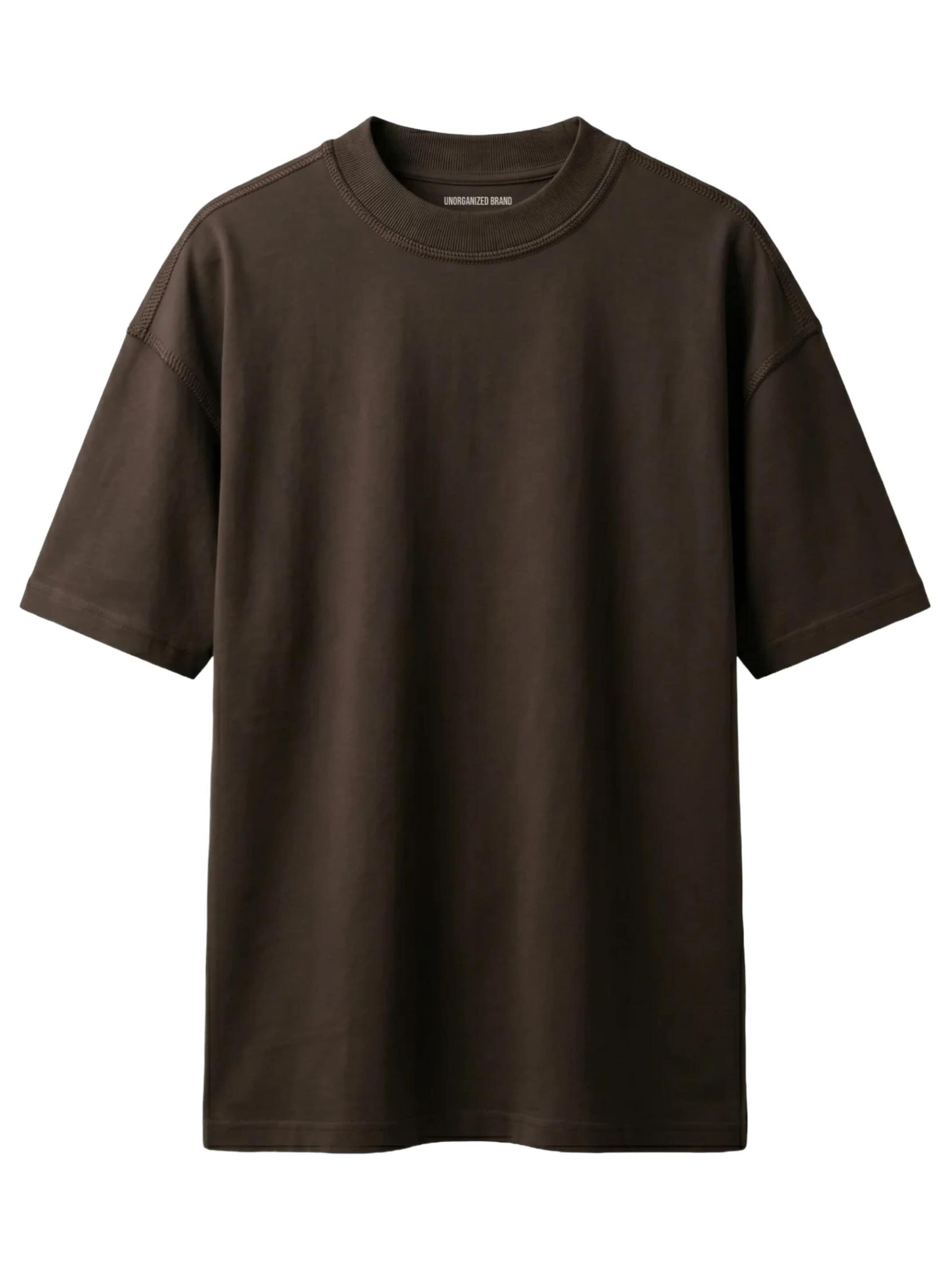 UNORGANIZED BRAND Shirt 'SCHWERES COMFORT T15' in Bruin: voorkant
