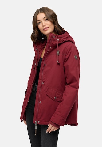 Ragwear Winter jacket 'Parkker' in Red