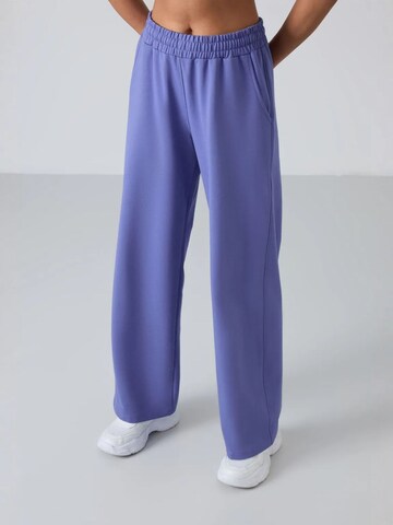 Tommy Life Wide Leg Jogginghose in Blau