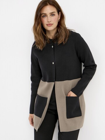 Cellbes of Sweden Gebreid vest in Bruin: voorkant