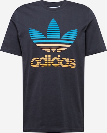 ADIDAS ORIGINALS Normalny krój Koszulka w kolorze czarny: przód