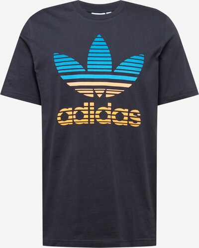 ADIDAS ORIGINALS T-Shirt en aqua / jaune / noir, Vue avec produit