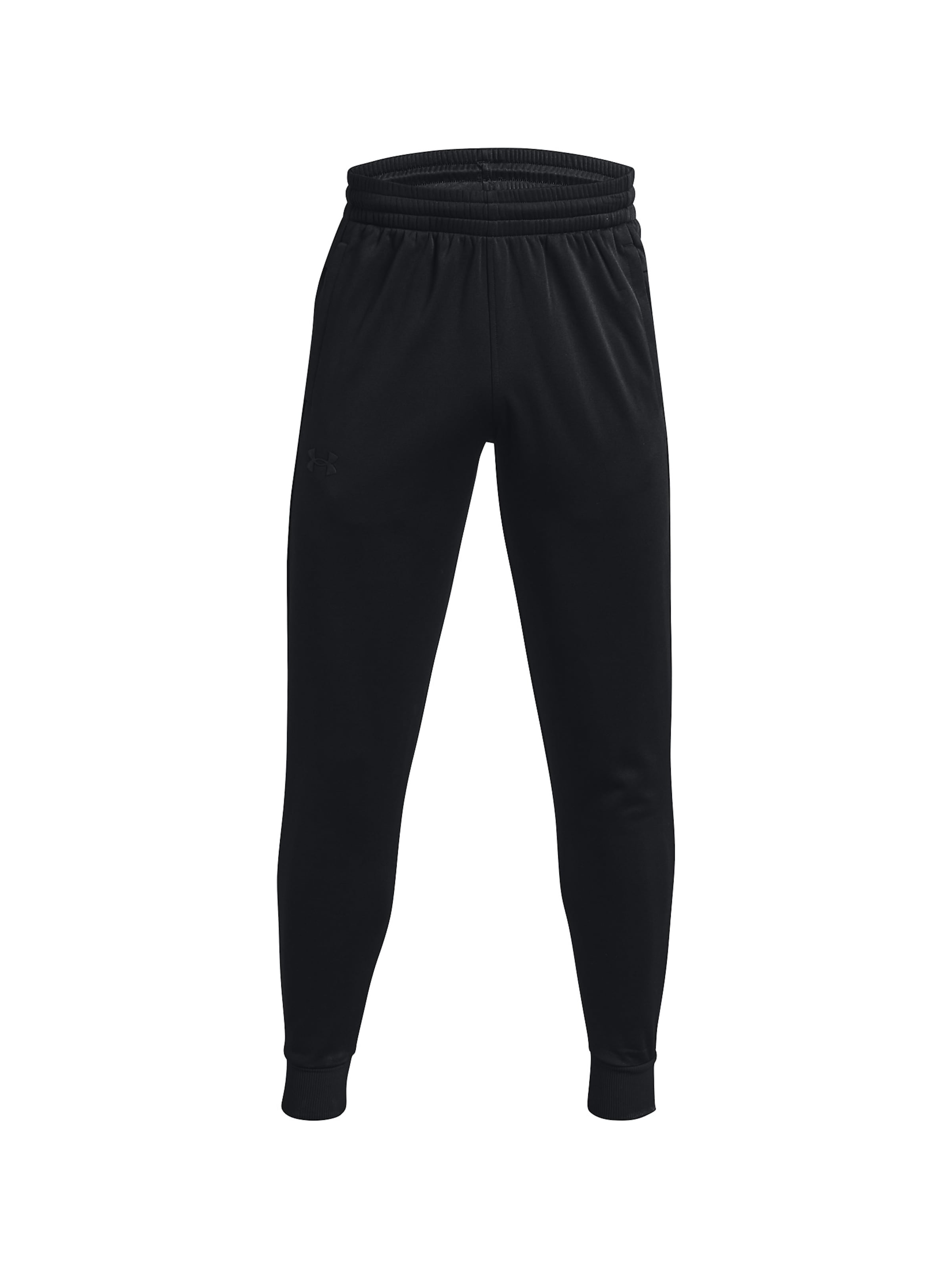 UNDER ARMOUR Tapered Workout Pants in Black: front