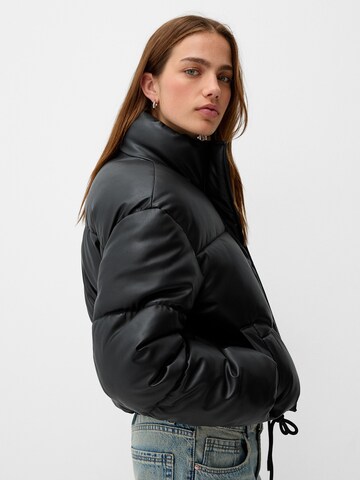 Veste mi-saison Bershka en noir