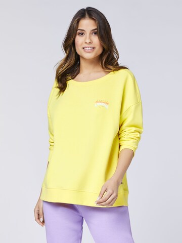 CHIEMSEE Sweatshirt in Gelb: Vorderseite