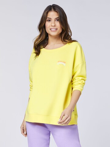 CHIEMSEE Sweatshirt in Yellow: front