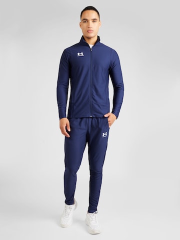 UNDER ARMOUR Trainingspak 'Challenger' in Blauw: voorkant