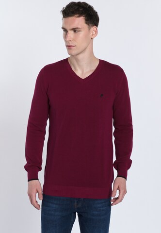 DENIM CULTURE - Pullover 'ROMEO' em vermelho: frente