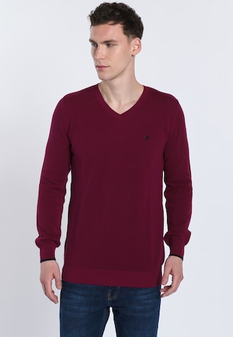 DENIM CULTURE Sweater 'ROMEO' in Red: front