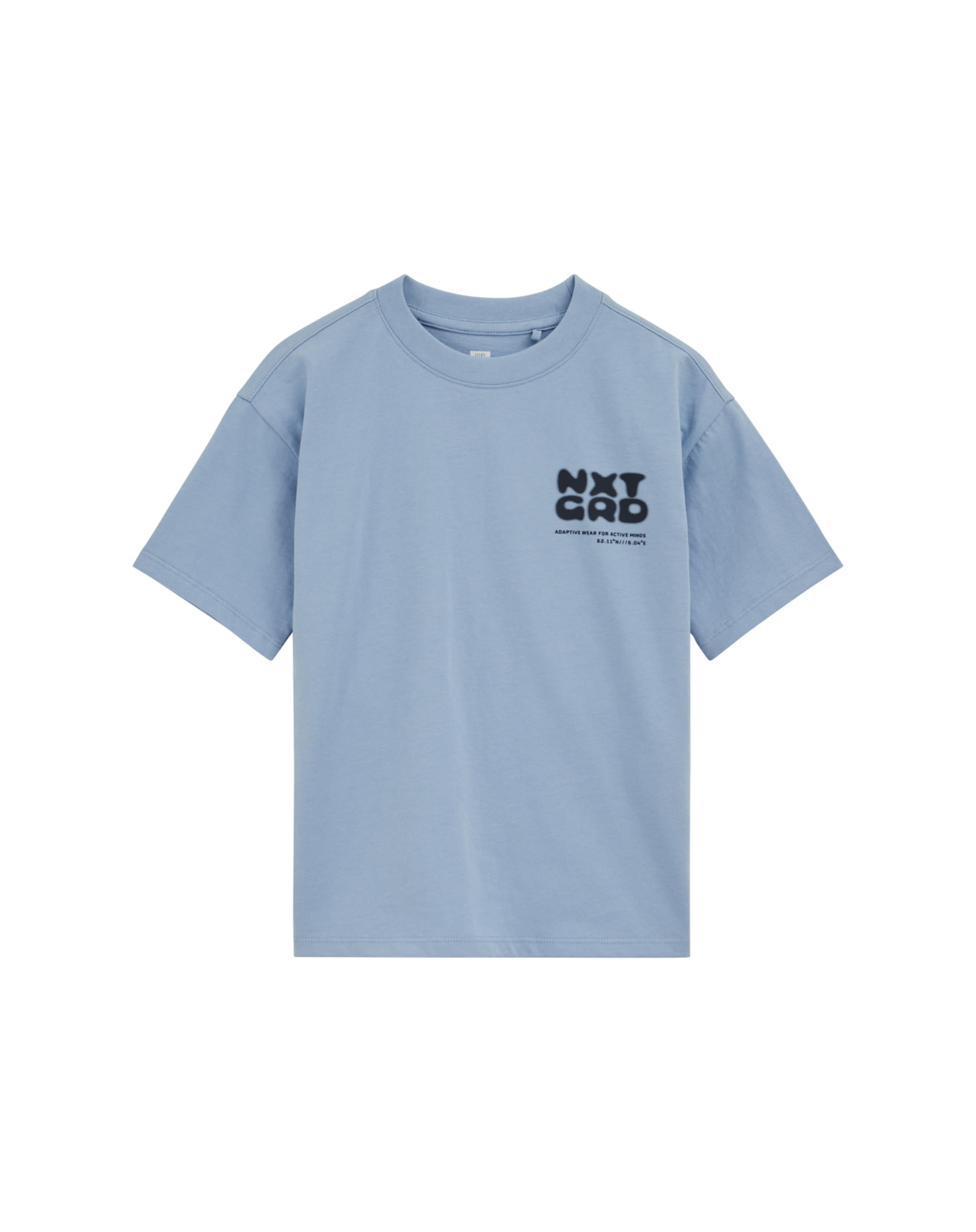 Tricou de la WE Fashion pe albastru: față