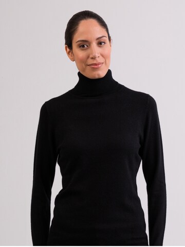 CASH-MERE.CH Sweater in Black: front