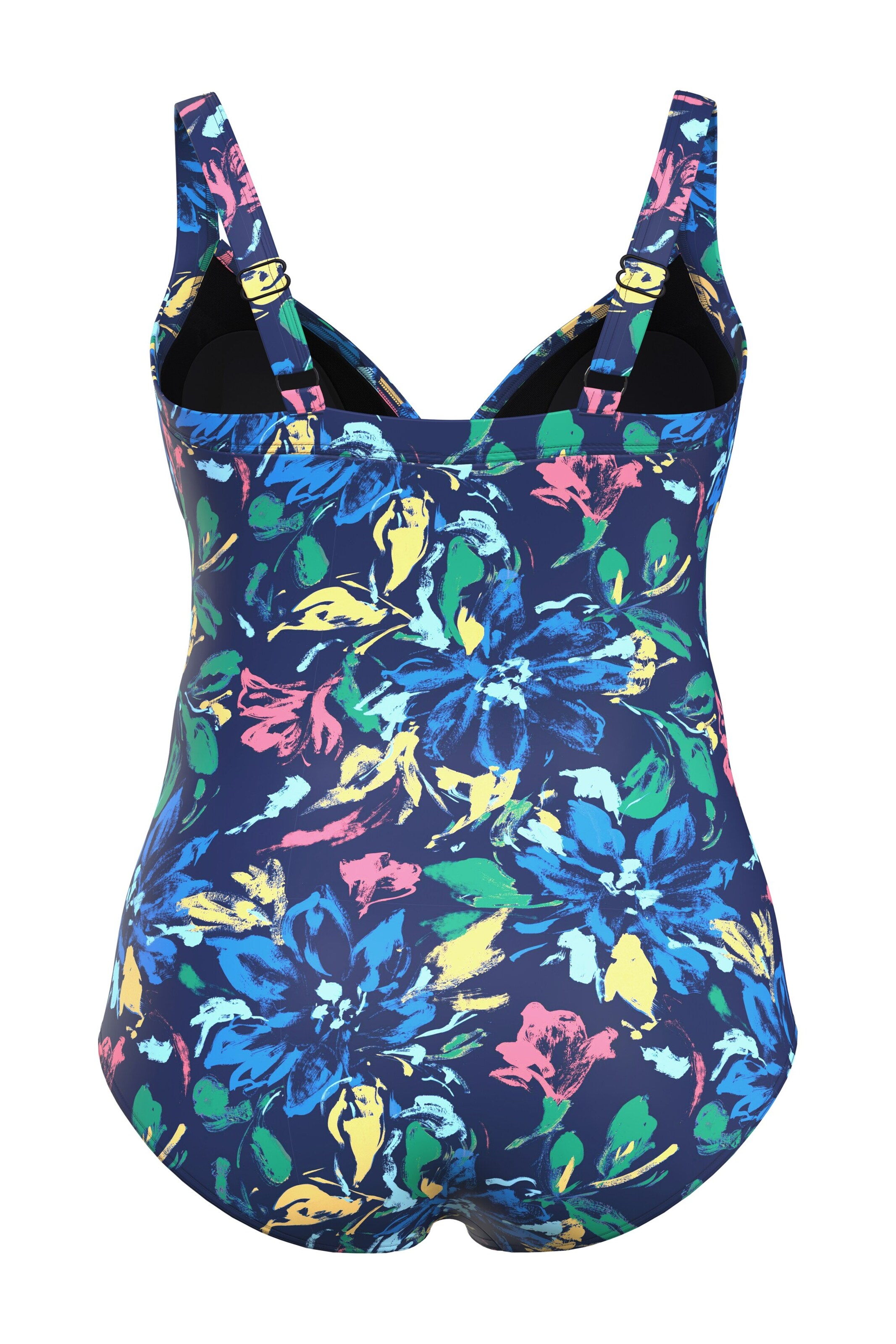 Ulla Popken Minimizer Badeanzug in Blau