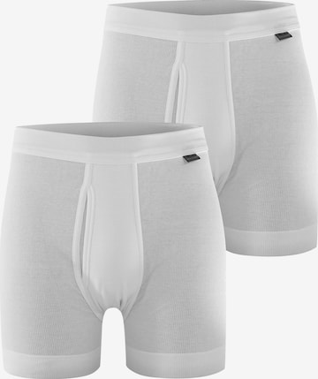 Boxers 'Classic White' SCHIESSER en blanc : devant