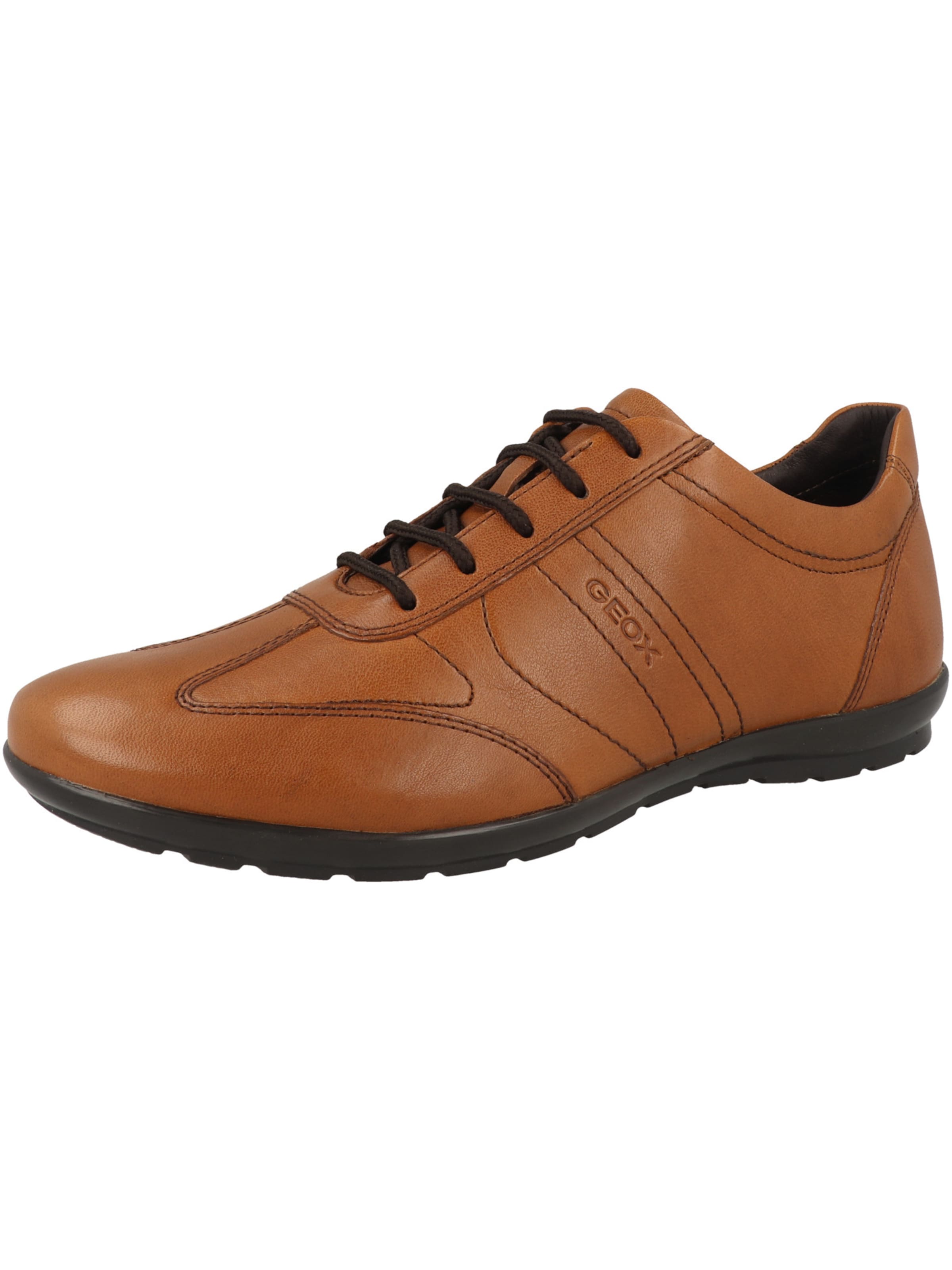 GEOX - Calzado deportivo con cordones 'Uomo Symbol B' en marrón: frente