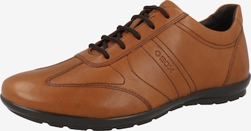 GEOX Athletic lace-up shoe 'Uomo Symbol B' in Brown: front