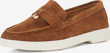 Chaussure basse Dune LONDON en marron : devant