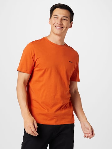 HUGO Red Bluser & t-shirts 'Dero' i brun: forside