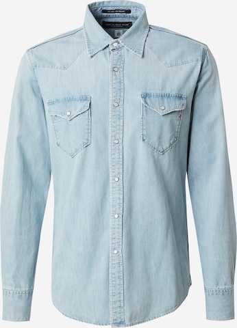 Coupe regular Chemise REPLAY en bleu : devant