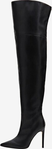 GUESS Over the Knee Boots in Black: front