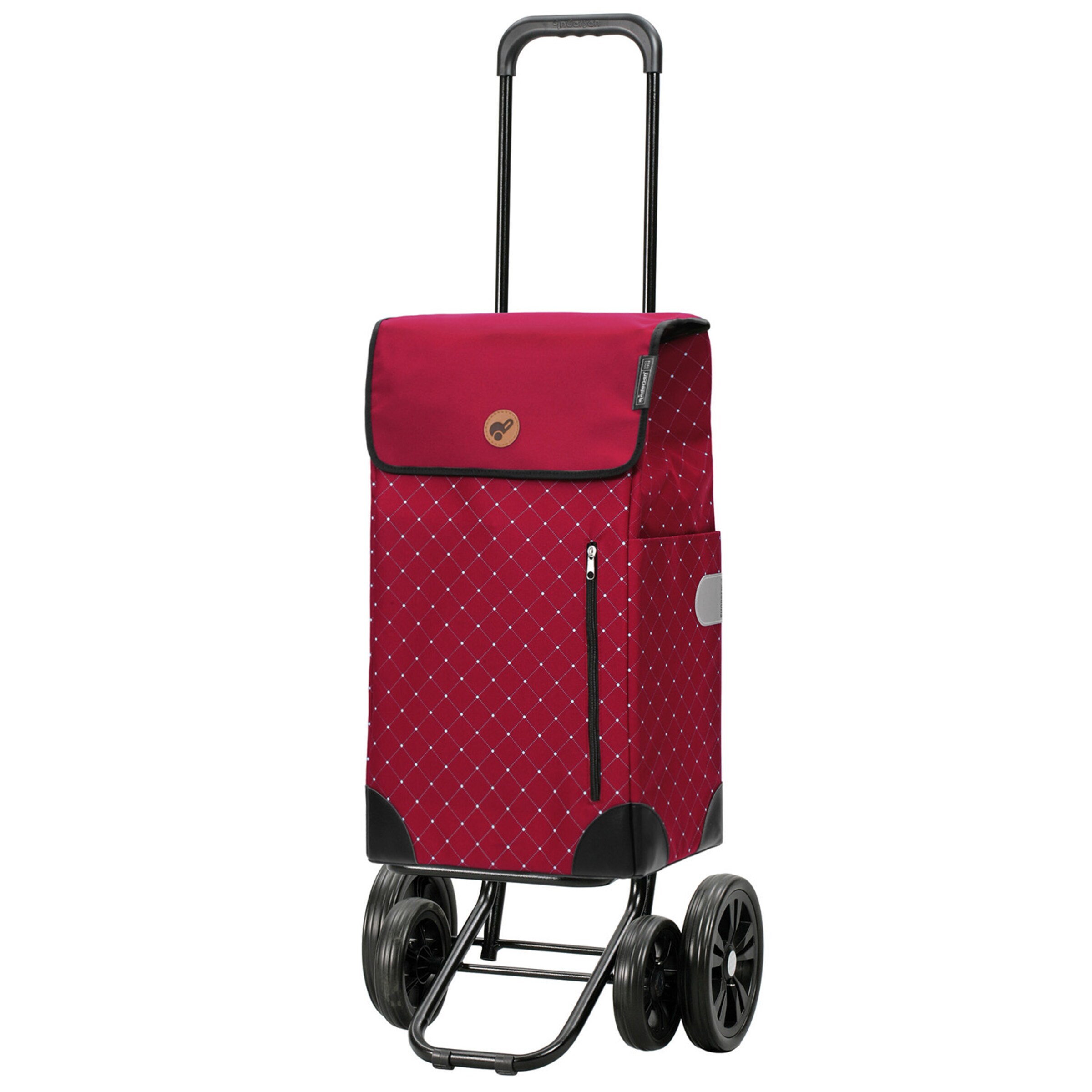 Andersen Shopper Trolley 'Sofia' in Rood: voorkant