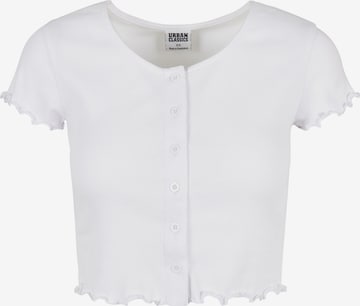 Urban Classics Shirt in Wit: voorkant