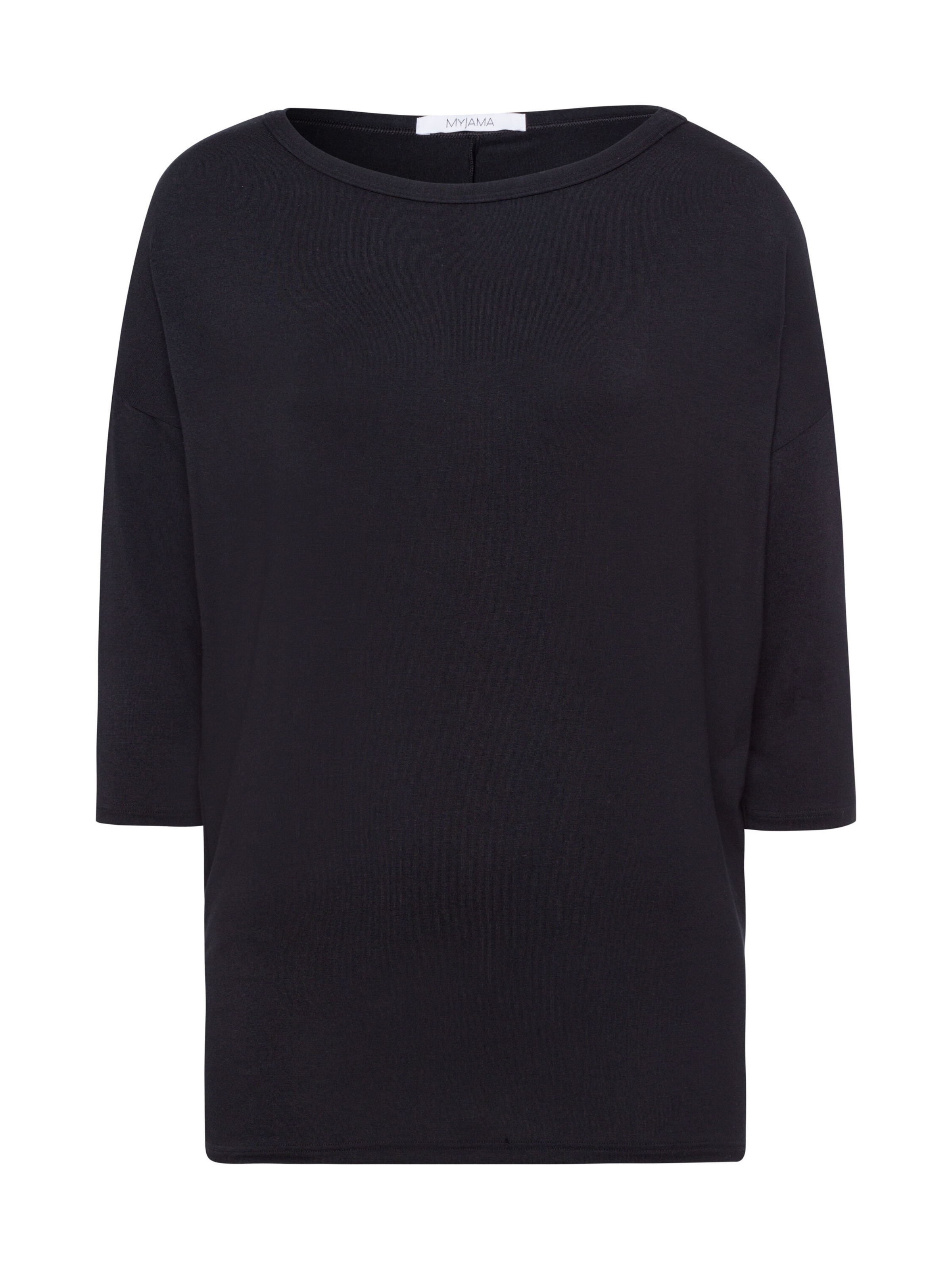 Myjama Pajama shirt 'Cleo' in Black: front