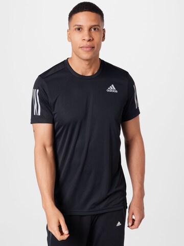 ADIDAS SPORTSWEAR - Camiseta funcional 'Own The Run' en negro: frente