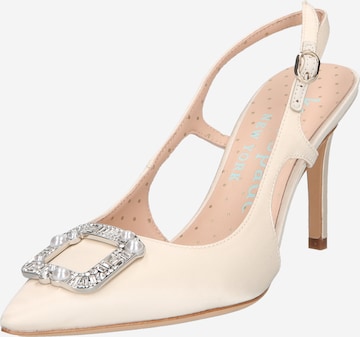 Kate Spade Slingback Pumps in White: front
