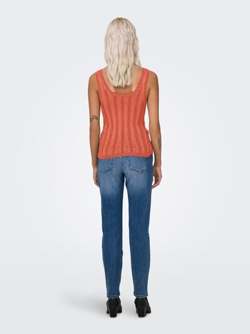 JDY Knitted Top 'BEAUTY' in Orange