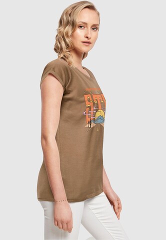 Merchcode T-Shirt 'Stone Temple Pilots - Desert Highway' in Braun