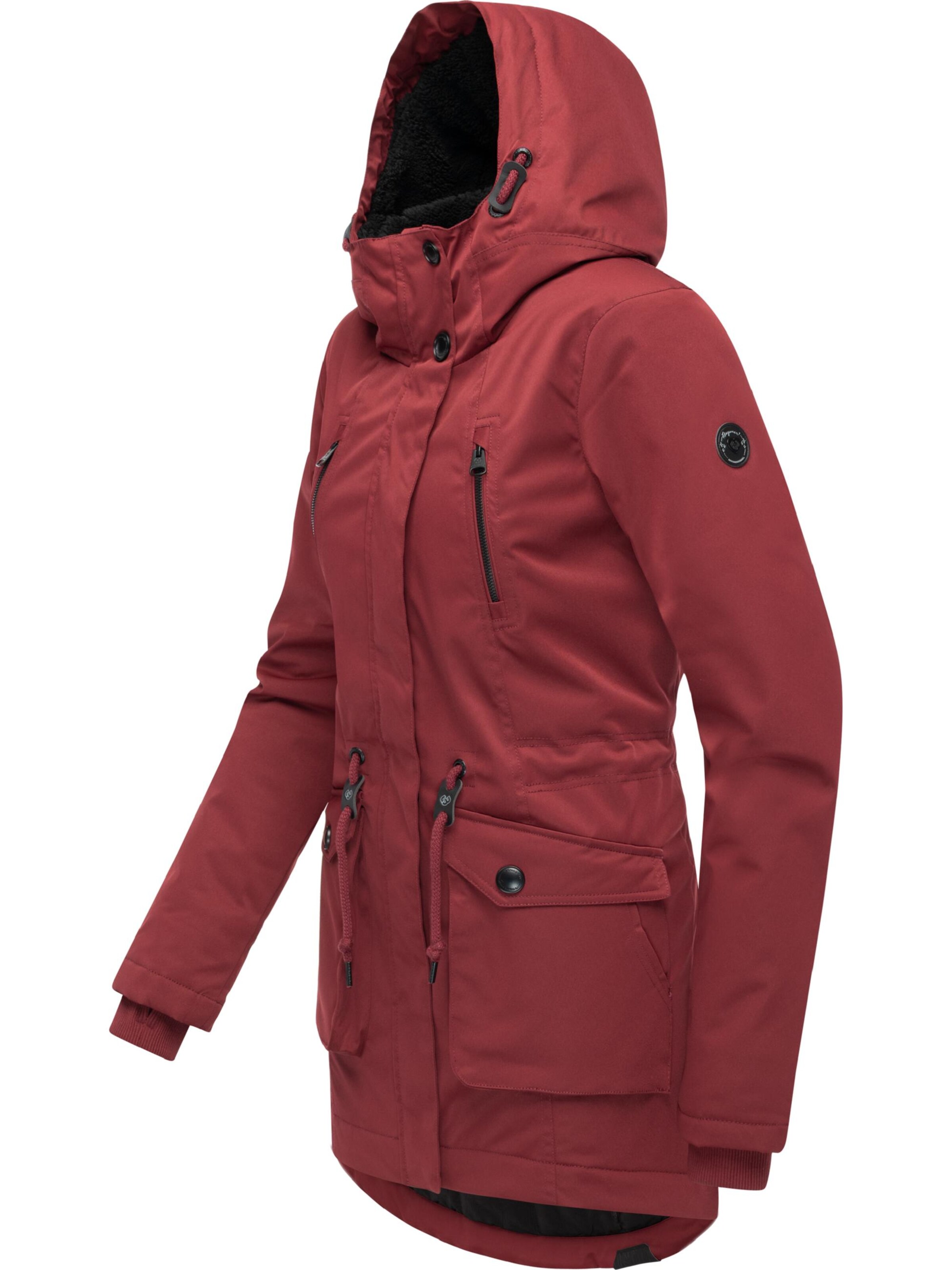 Ragwear Winter Jacket 'Ellsa' in Red