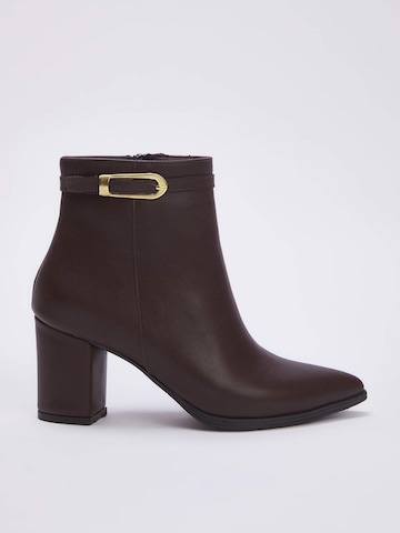 Trendyol Ankle boots in Brown