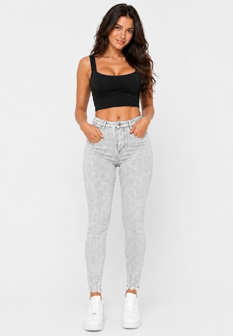 Elara Slimfit Jeans in Grijs: voorkant