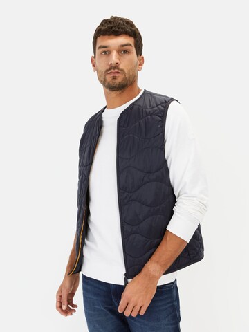 CAMEL ACTIVE Outdoor Weste aus recyceltem Polyamid in Blau: Vorderseite
