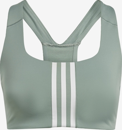 Sutien sport 'Powerimpact' ADIDAS SPORTSWEAR pe verde mentă / alb, Vizualizare produs