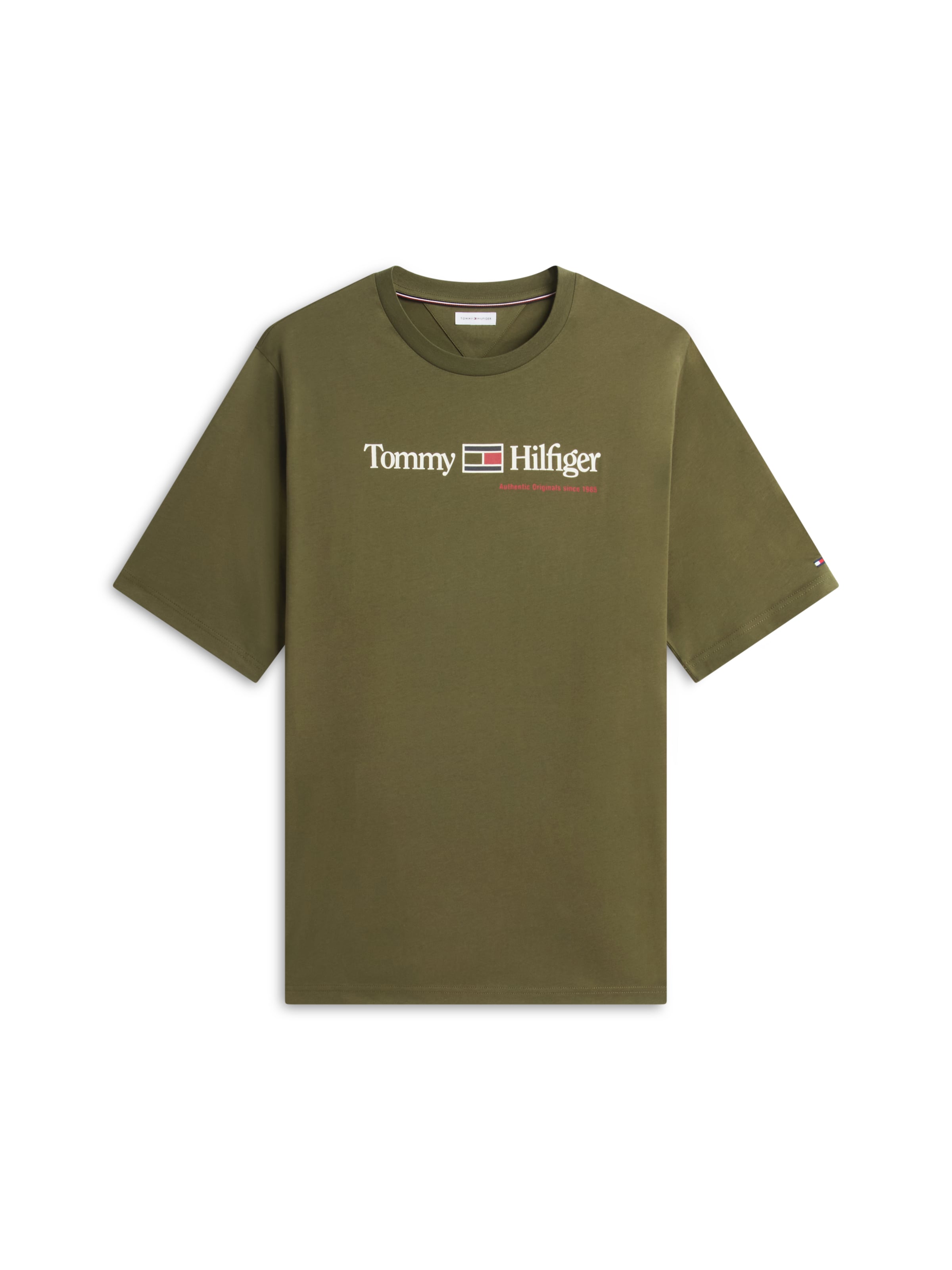 Maglietta di Tommy Hilfiger Big & Tall in verde: frontale