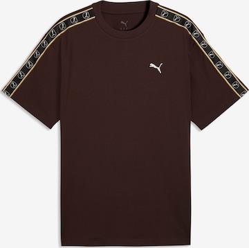 T-Shirt 'Essentials Elevated' PUMA en marron : devant