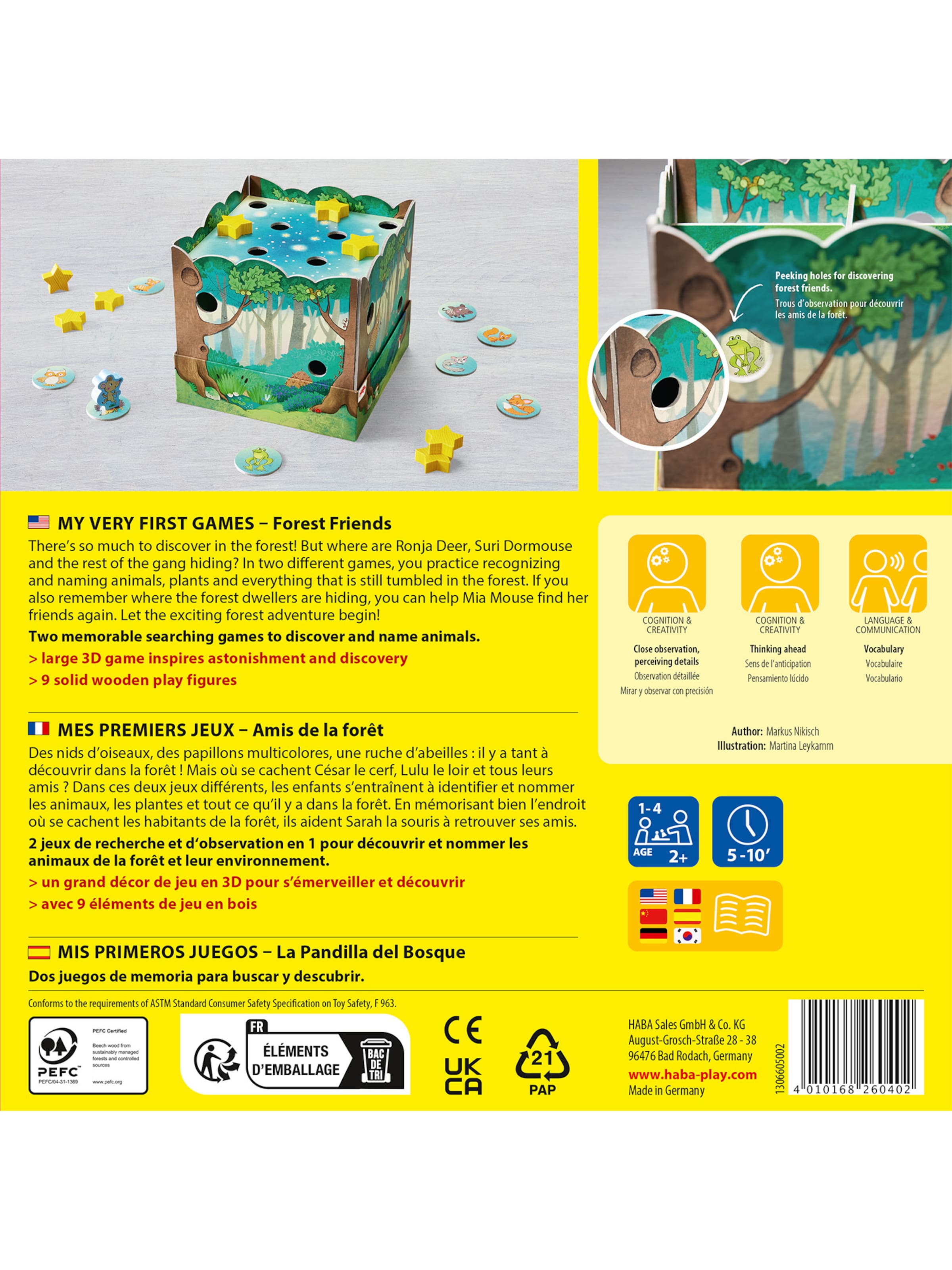 HABA Game ' Forest Friends' in Mixed colors