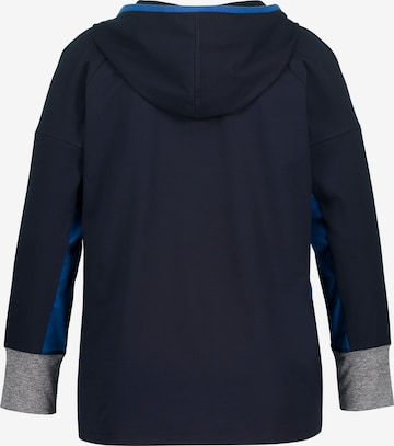 Ulla Popken Sportief sweatshirt in Blauw