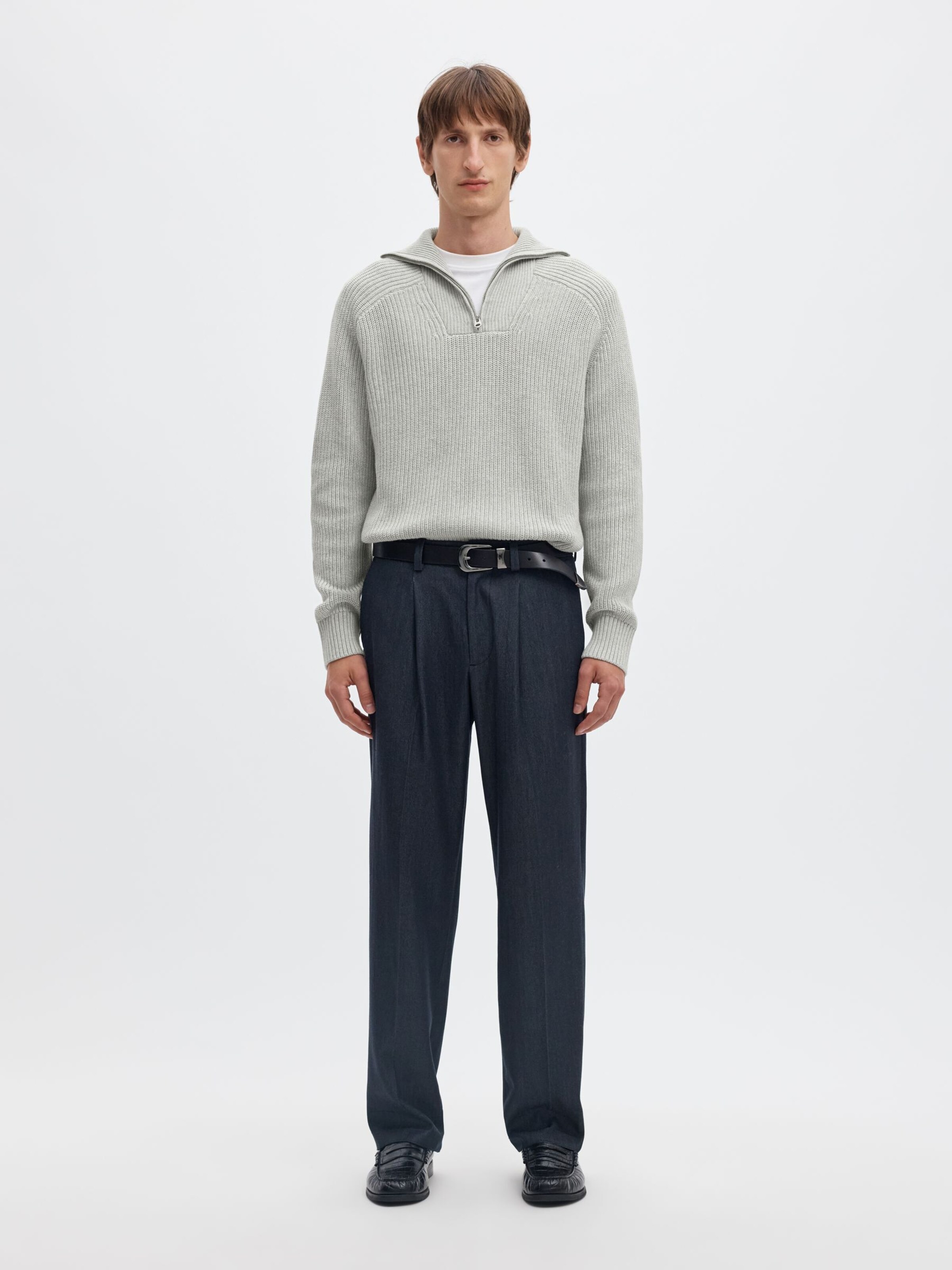 SELECTED Pullover i grå