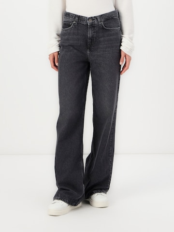 melns DRYKORN Platas staras Džinsi 'FLUNG 10': no priekšpuses