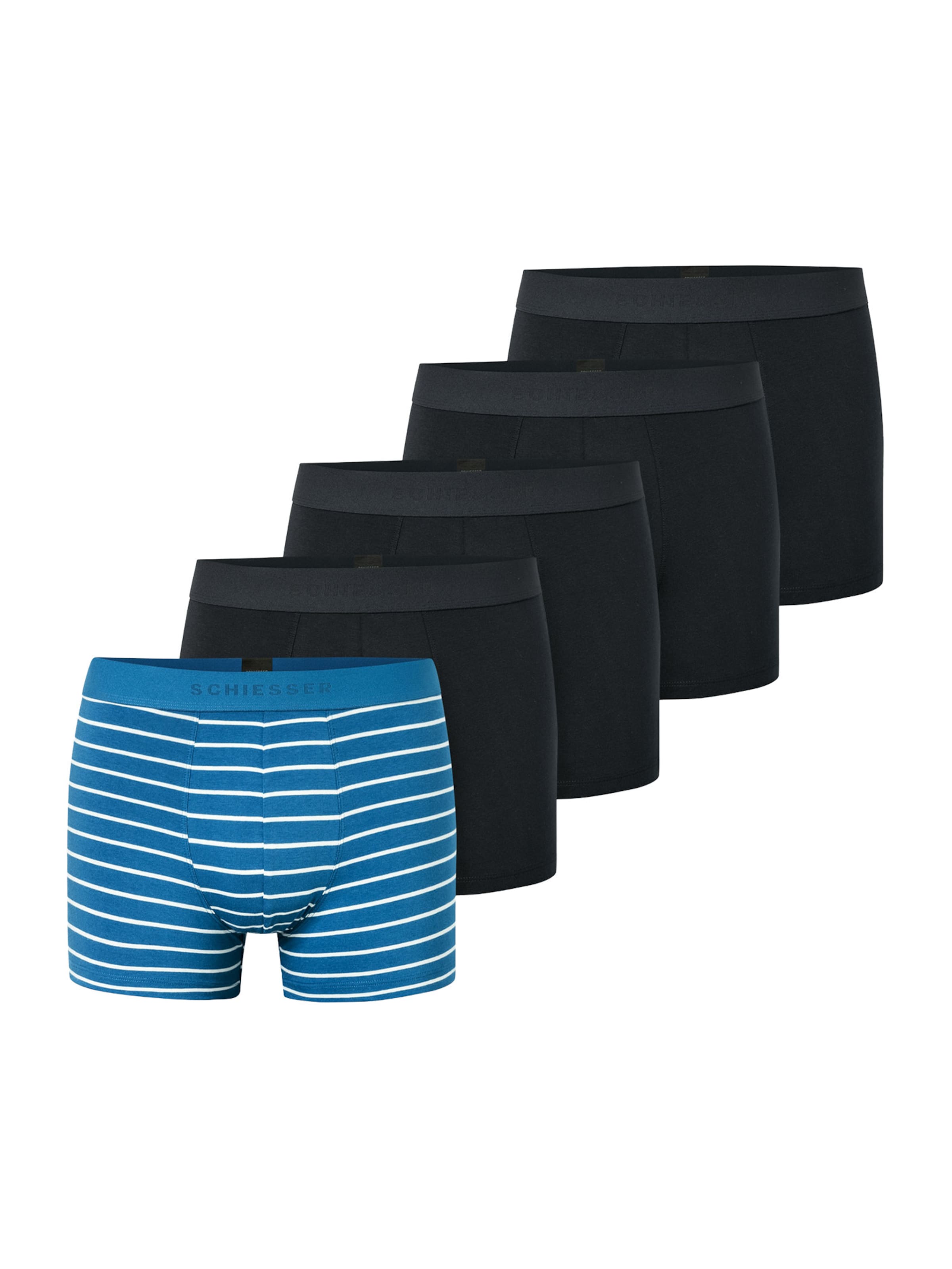 SCHIESSER Boxershorts in Blauw: voorkant