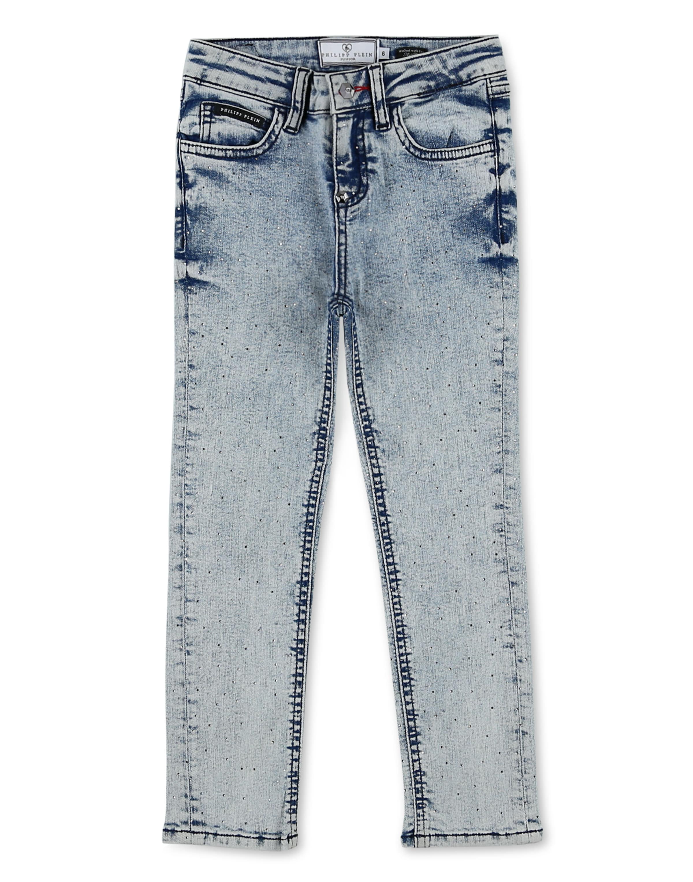 Slimfit Jeans di Philipp Plein in blu: frontale