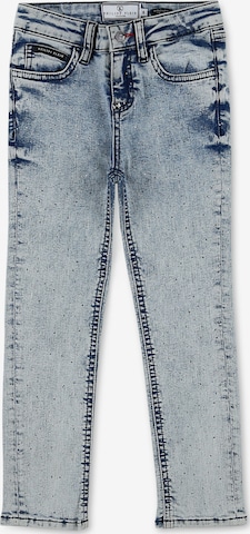 Slimfit Jeans di Philipp Plein in blu: frontale