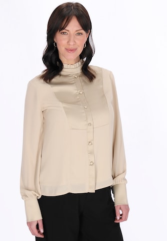 usha BLACK LABEL - Blusa 'Elegant' em bege: frente
