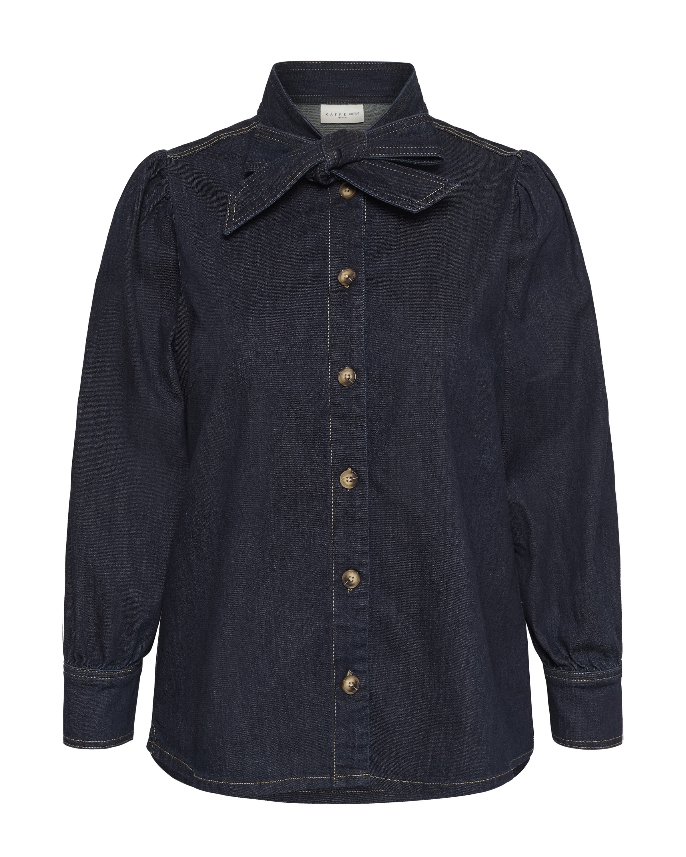 KAFFE CURVE Shirt in Blue: front