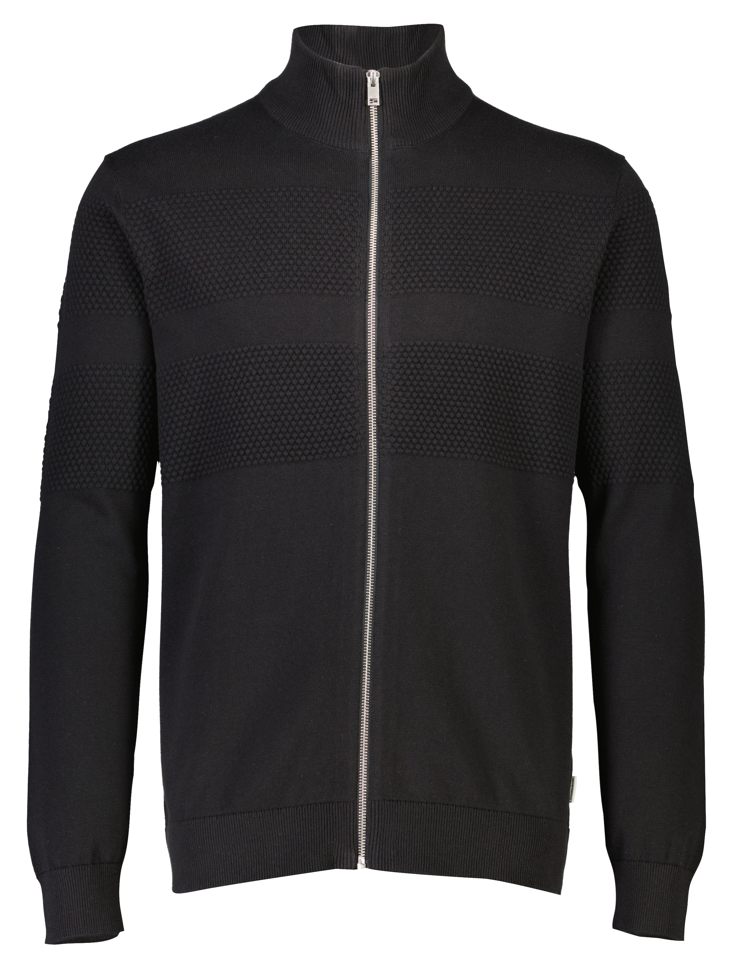 Lindbergh Knit Cardigan in Black: front