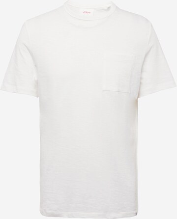 T-Shirt s.Oliver en blanc : devant