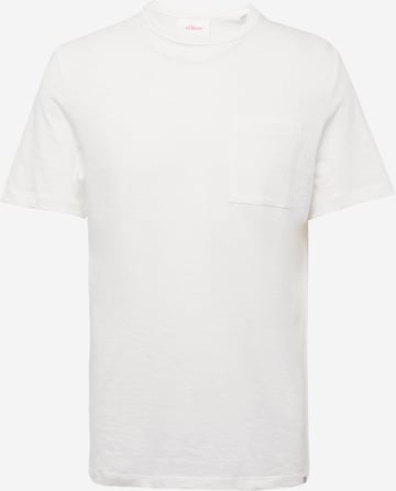 s.Oliver T-shirt i vit: framsida