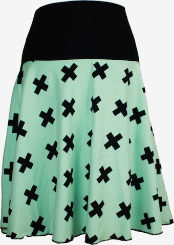 dunkle design Skirt 'Kreuz' in Green: front